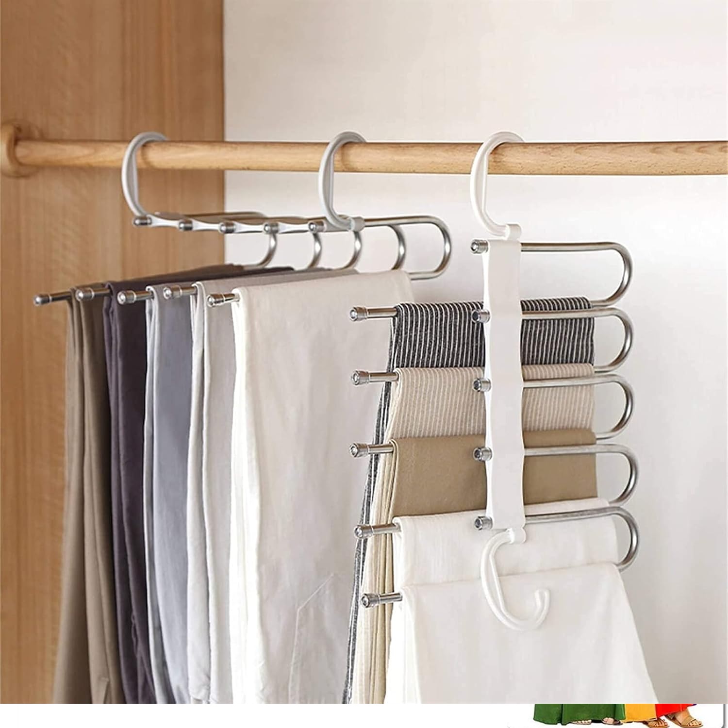 Miniatura 3 de Gancho Organizar Colgador de Pantalones