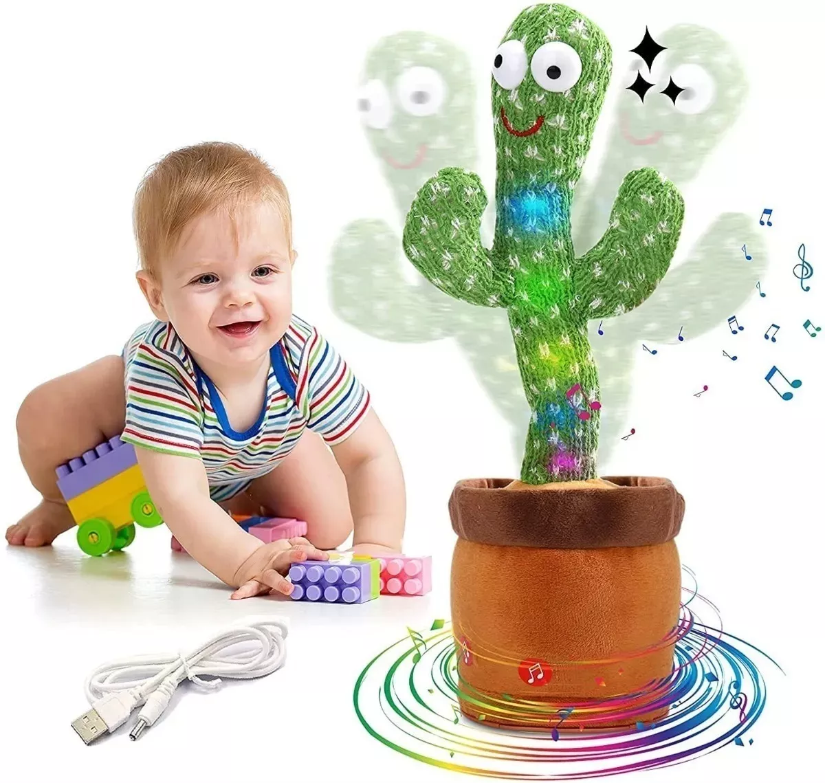 Juguete Cactus Bailarín Recargable