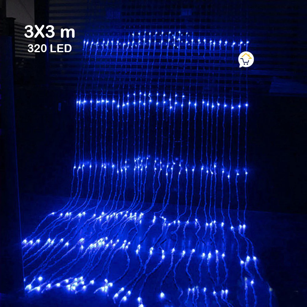 Luces Cascada 3X3 Metros 320LED 3X3-320L