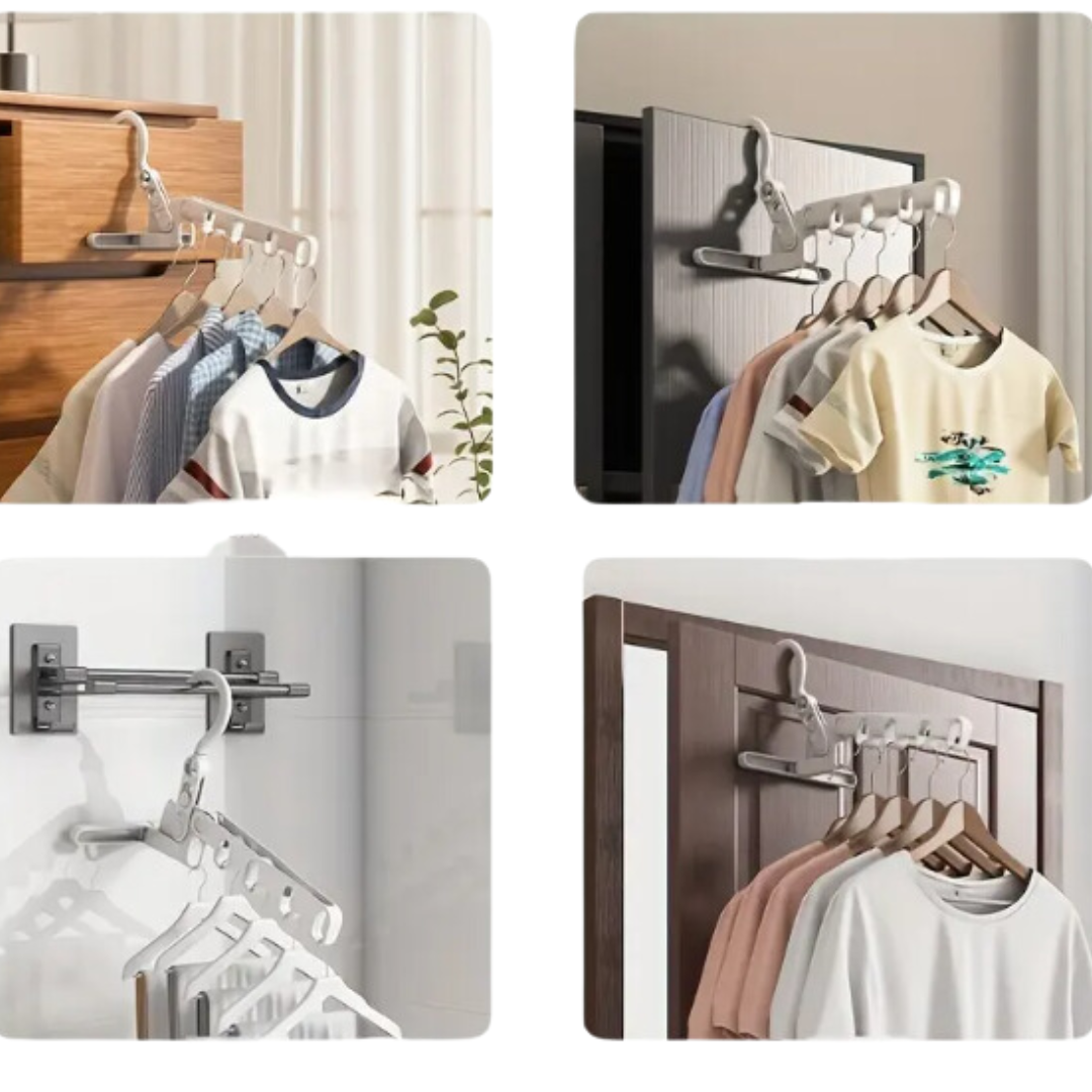 GANCHO ROPA  MULTIFUNCIONAL  5 EN 1