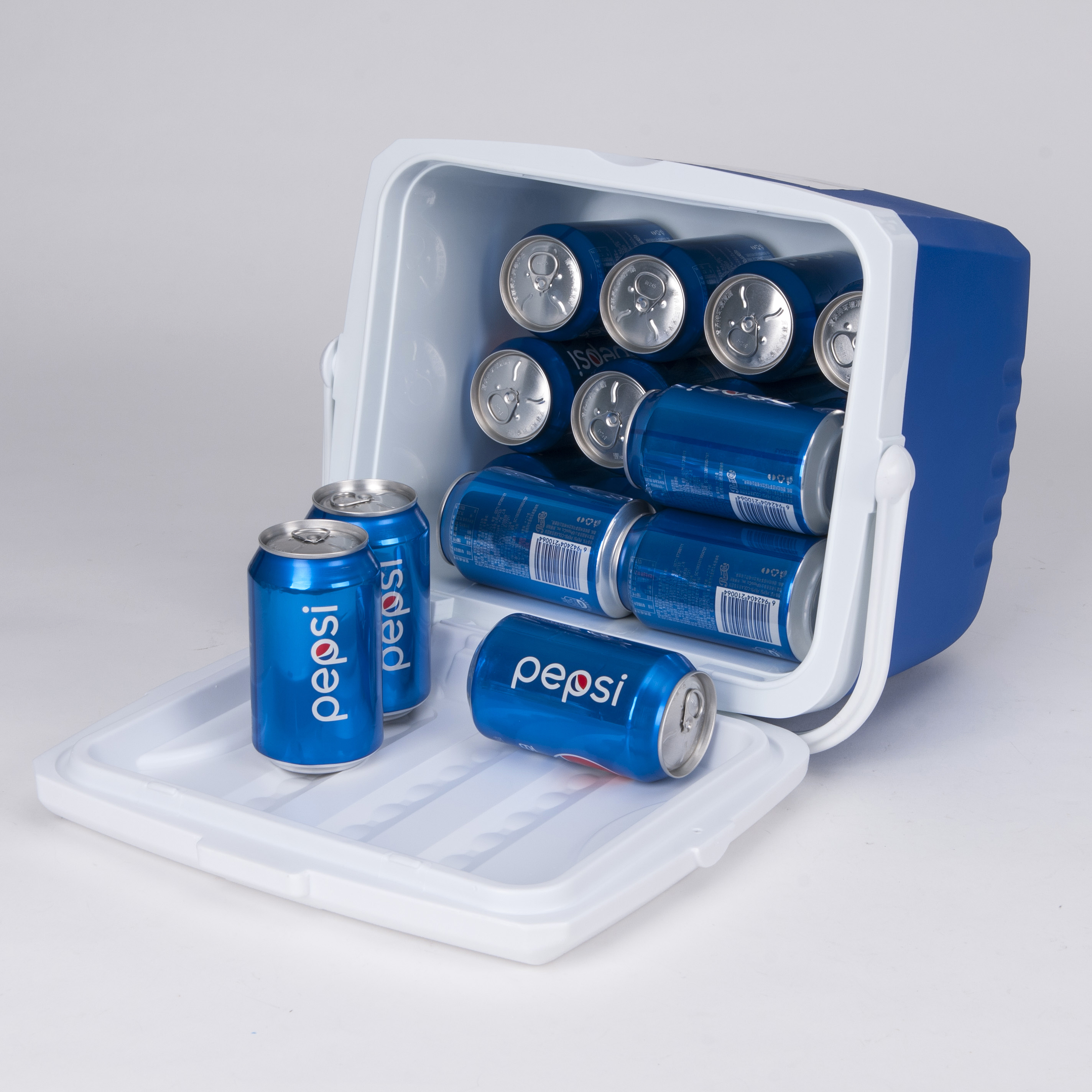 Nevera cava 13 litros plástica azul