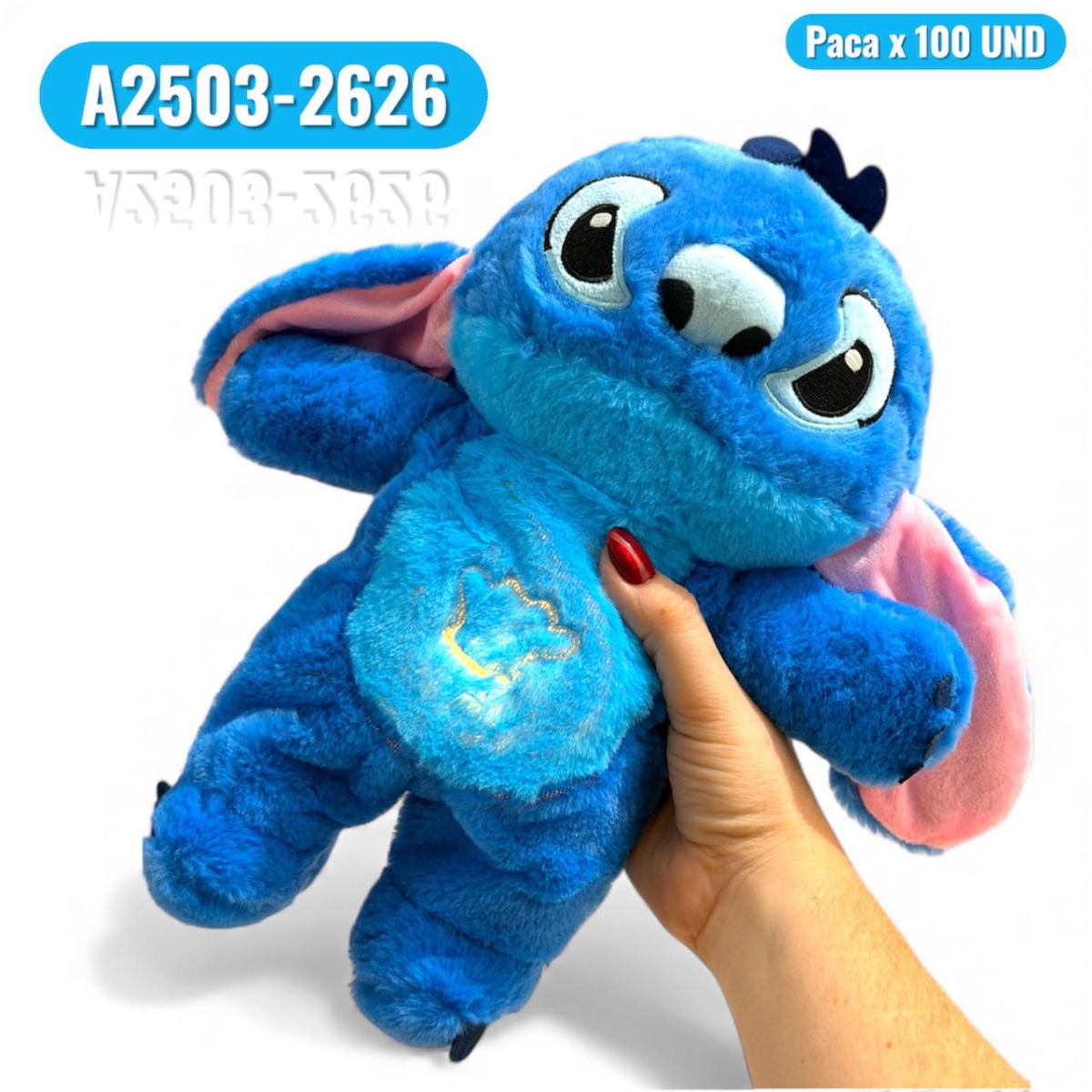 PELUCHE QUE RESPIRA STITCH AZUL