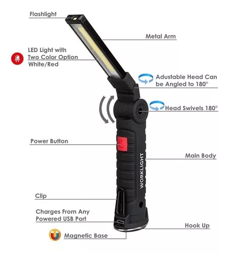 Miniatura 2 de Coblinterna De Trabajo Recargable Lámpar