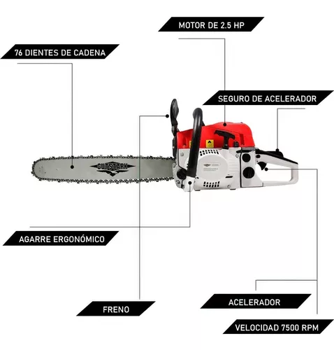 Miniatura 3 de Motosierra A Gasolina 52cc Profesional C