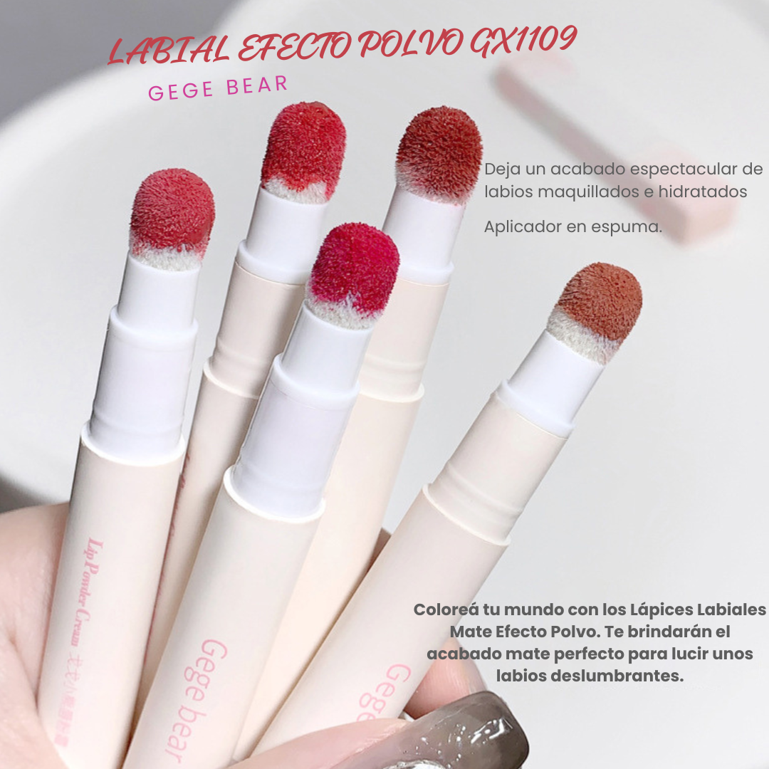 LABIAL EFECTO POLVO APLICADOR EN ESPUMA