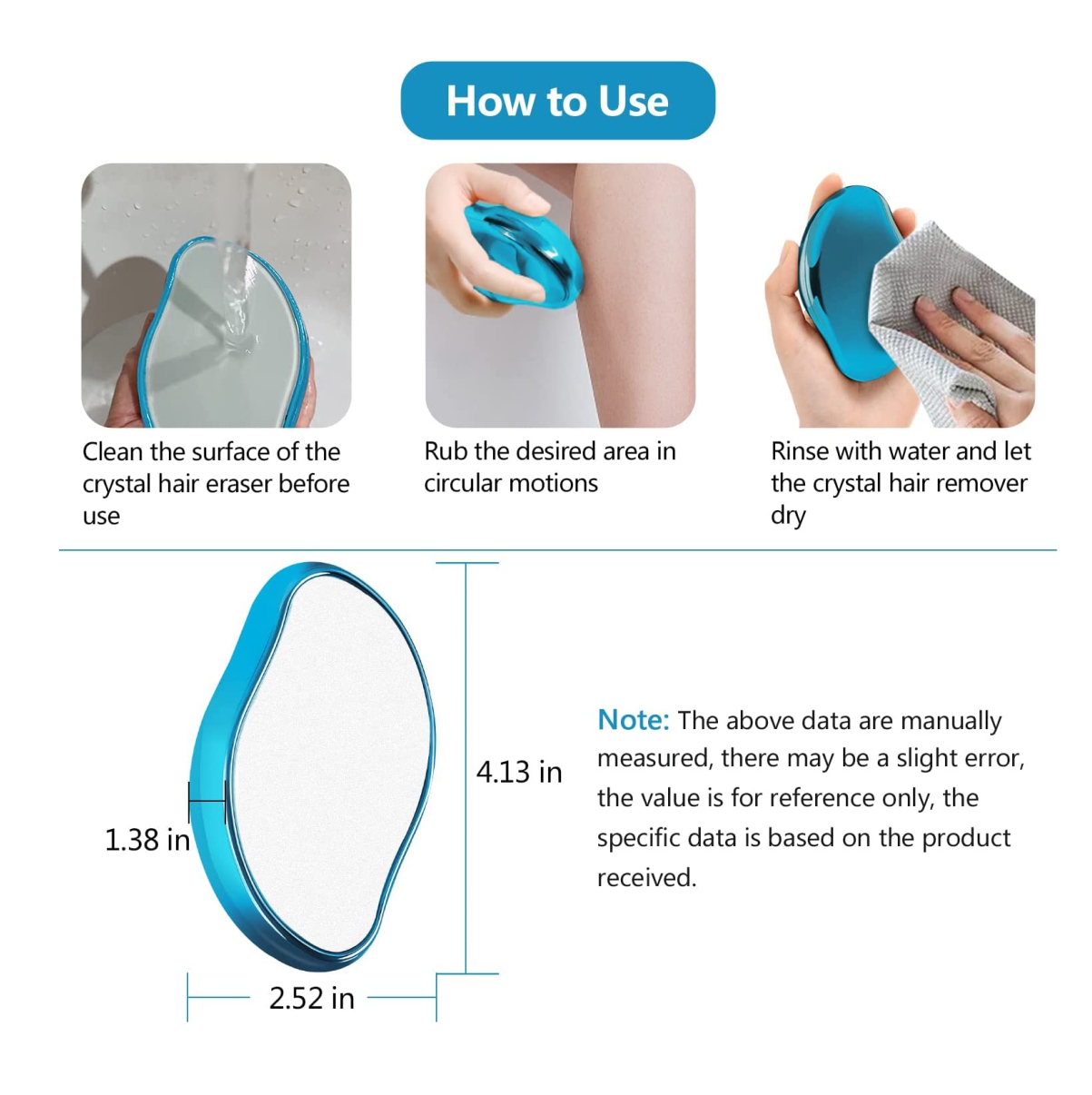Miniatura 3 de Piedra Depiladora Vello Borrado Cristal