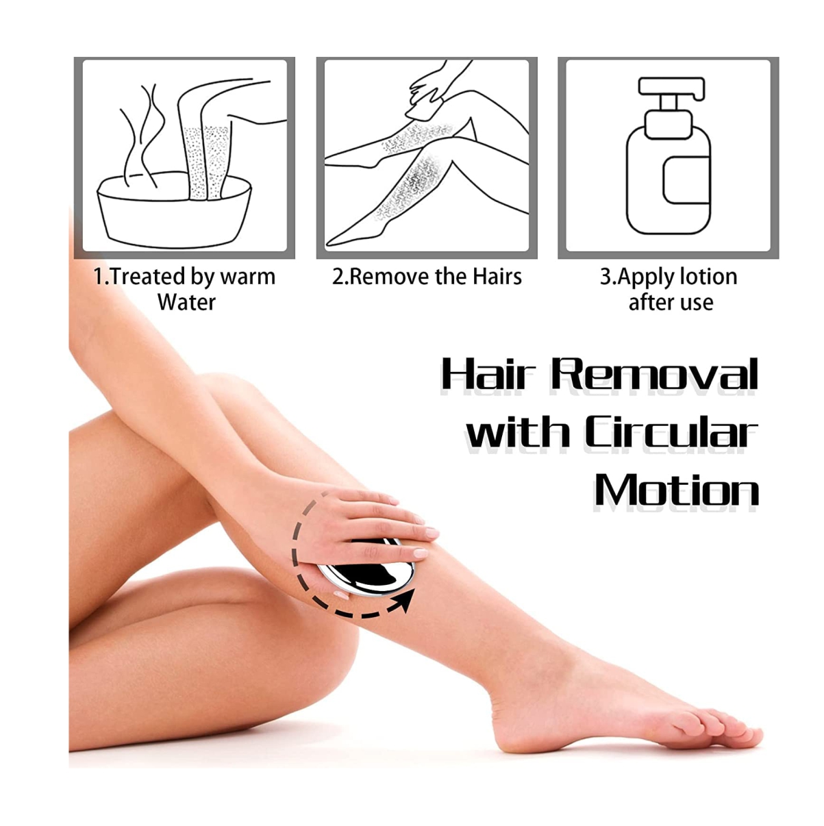 Miniatura 4 de Piedra Depiladora Vello Borrado Cristal