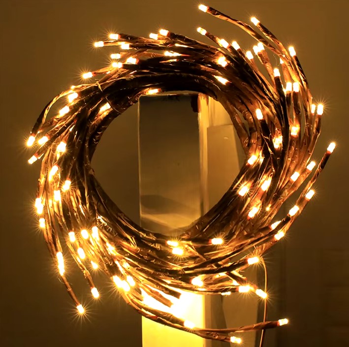 Guirnalda de luces navideñas rama