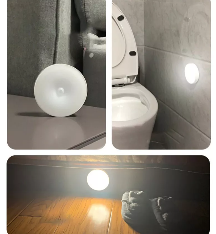 Lampara Con Sensor Recargable Pared X3