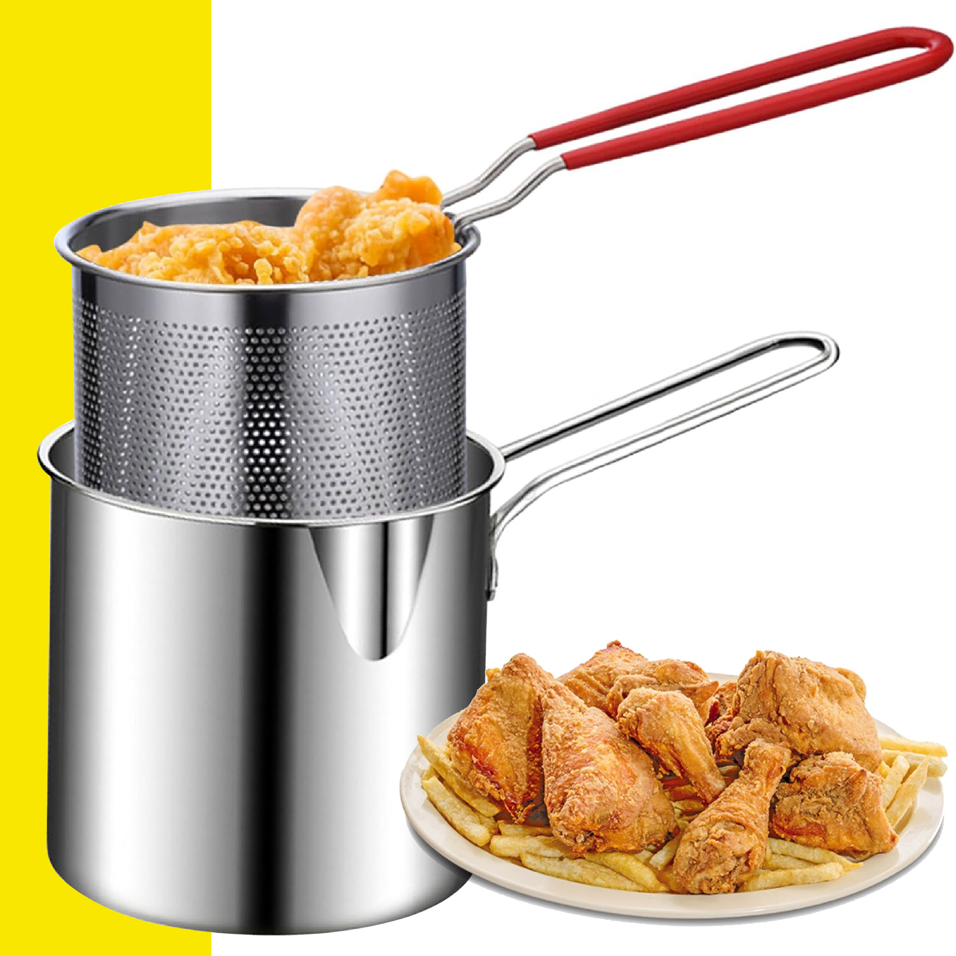 Miniatura 4 de Olla Freidora Profunda Aceite Canasta