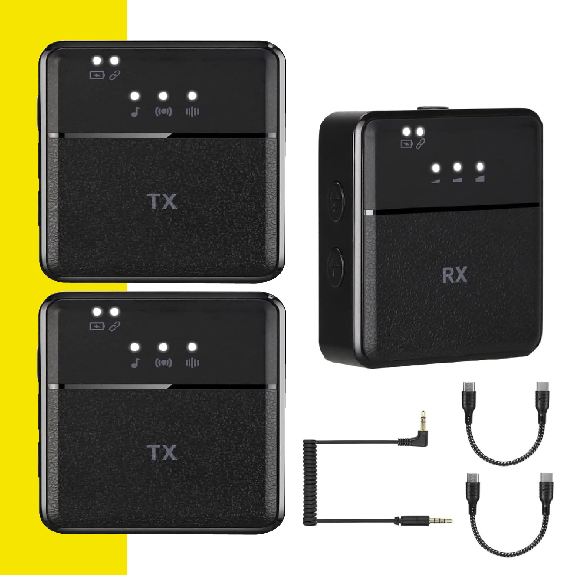 Miniatura 7 de Kit X2 Micrófonos Solapa SX9 Inalambrico