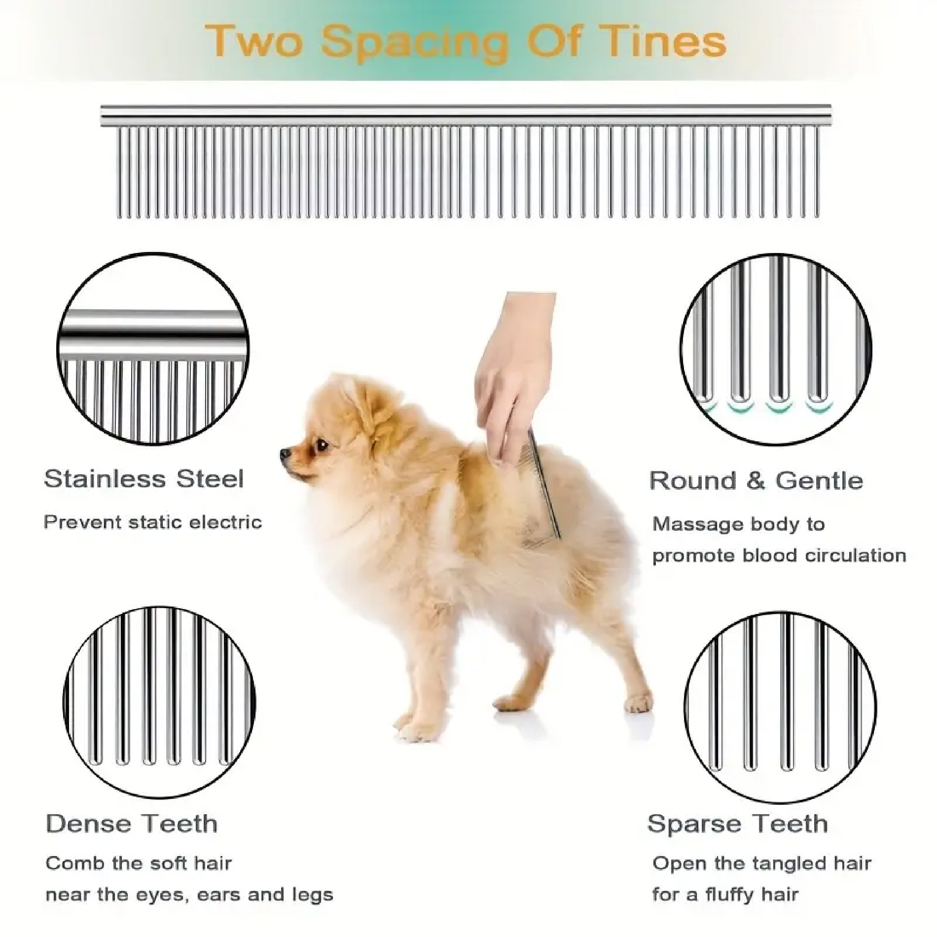 Miniatura 4 de Kit Tijeras Para Peluqueria Canina 3en1