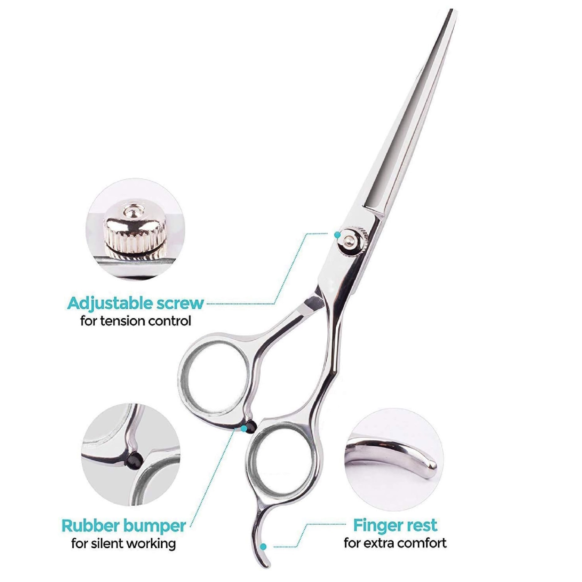 Miniatura 4 de Kit Tijeras Para Peluqueria Canina 3en1