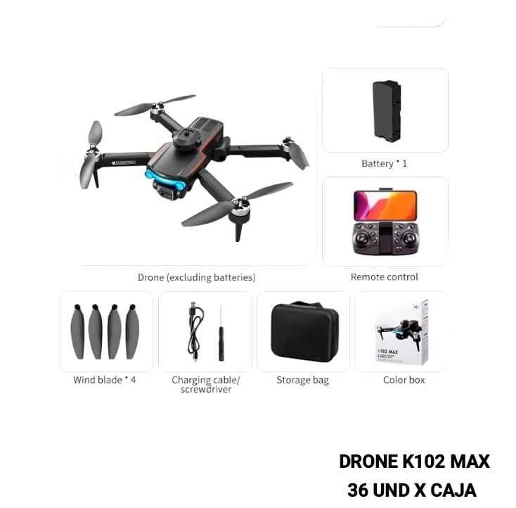 K102 Max Profesional Drone 2 Cámara Moto