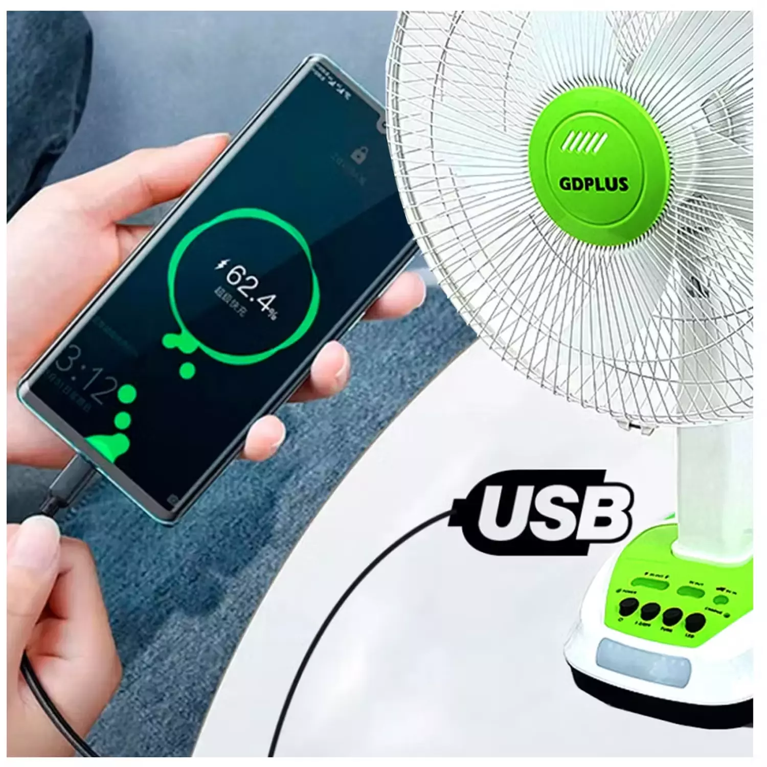 Miniatura 2 de VENTILADOR SOLAR 12’’