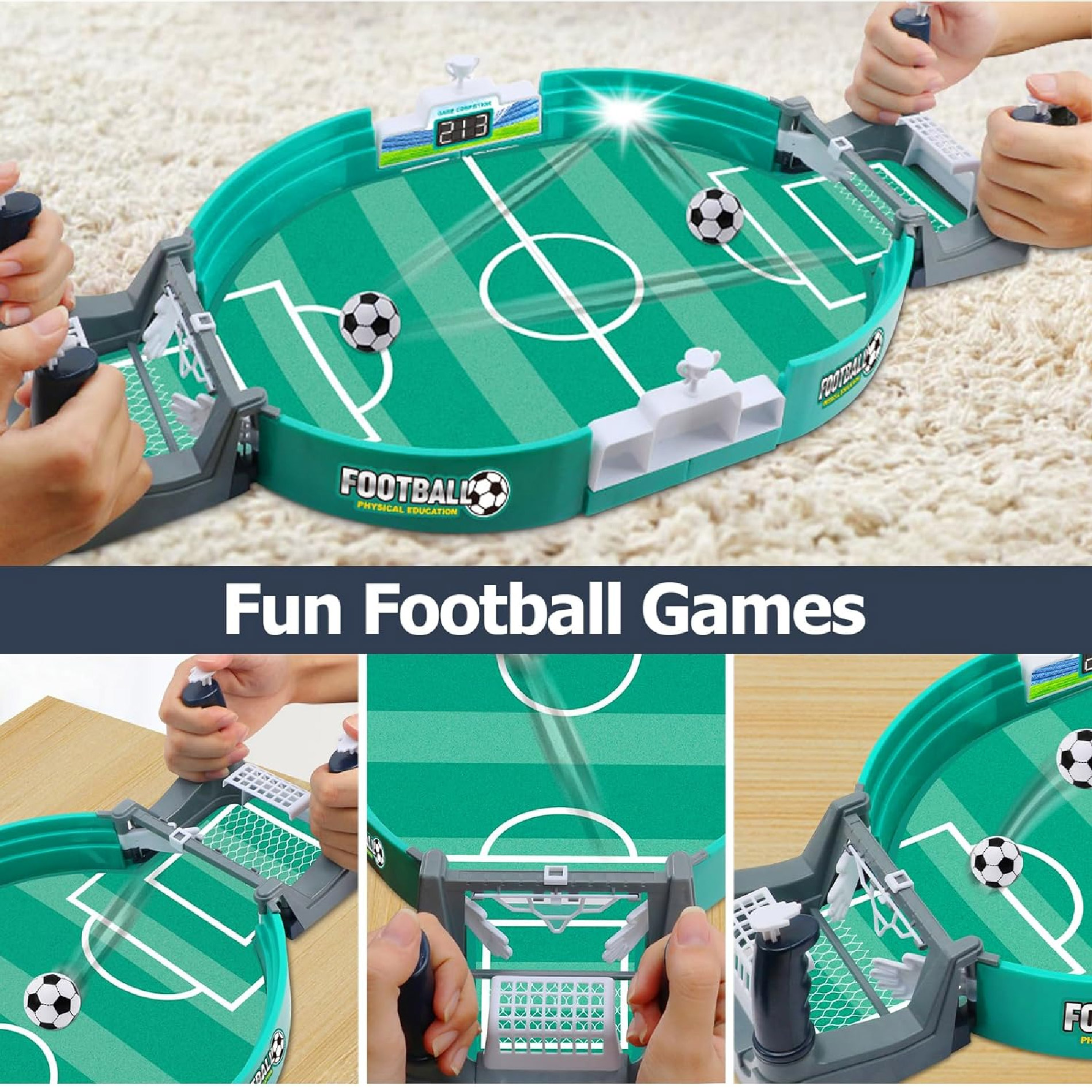 Miniatura 7 de Juego Tablero Fútbol Futbolin De Mesa