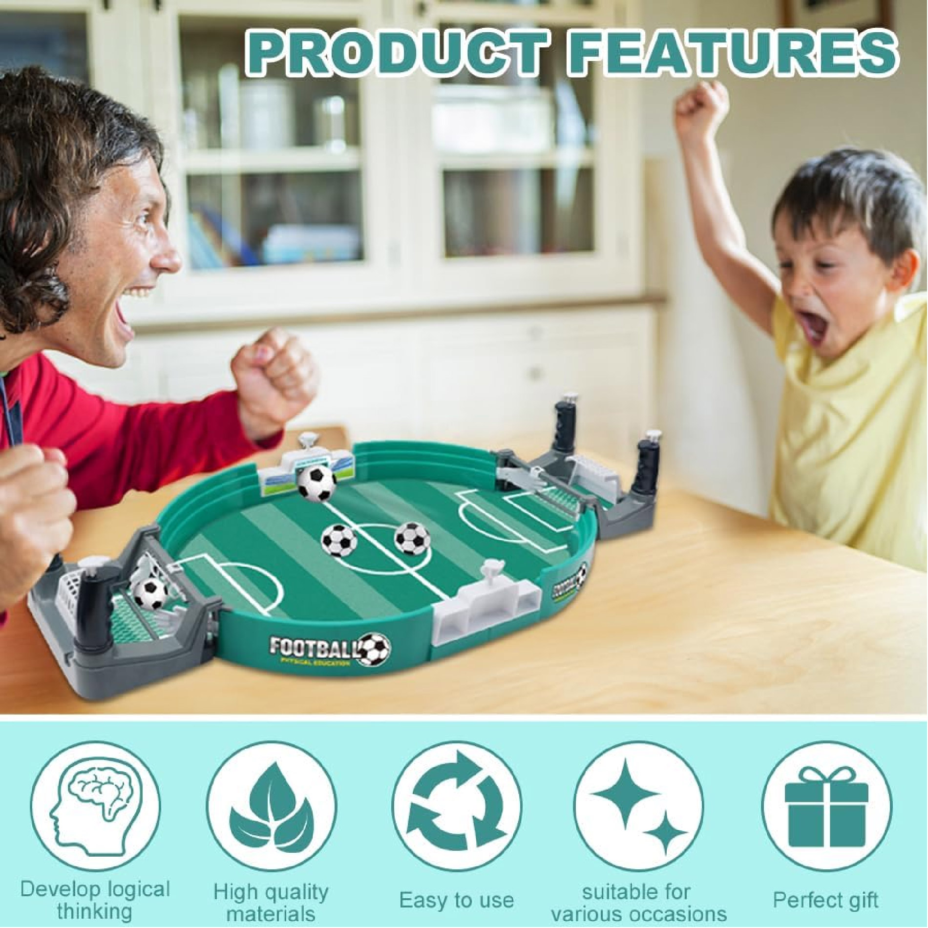 Miniatura 2 de Juego Tablero Fútbol Futbolin De Mesa