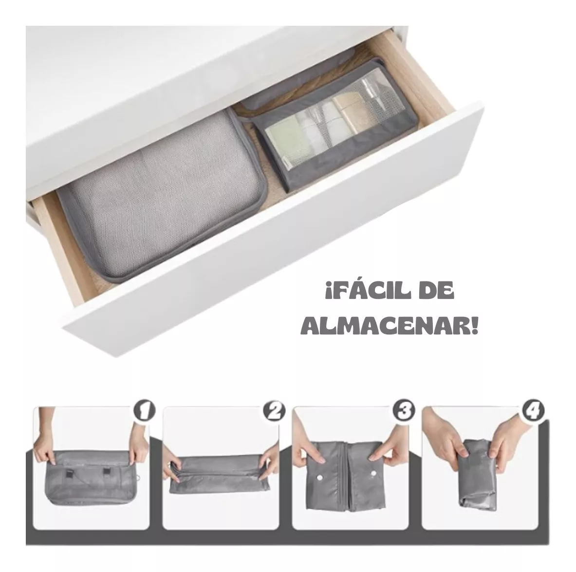 KIT ORGANIZADORES DE MALETA VIAJE X8