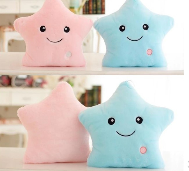 Estrella Peluche Almohada COLORES