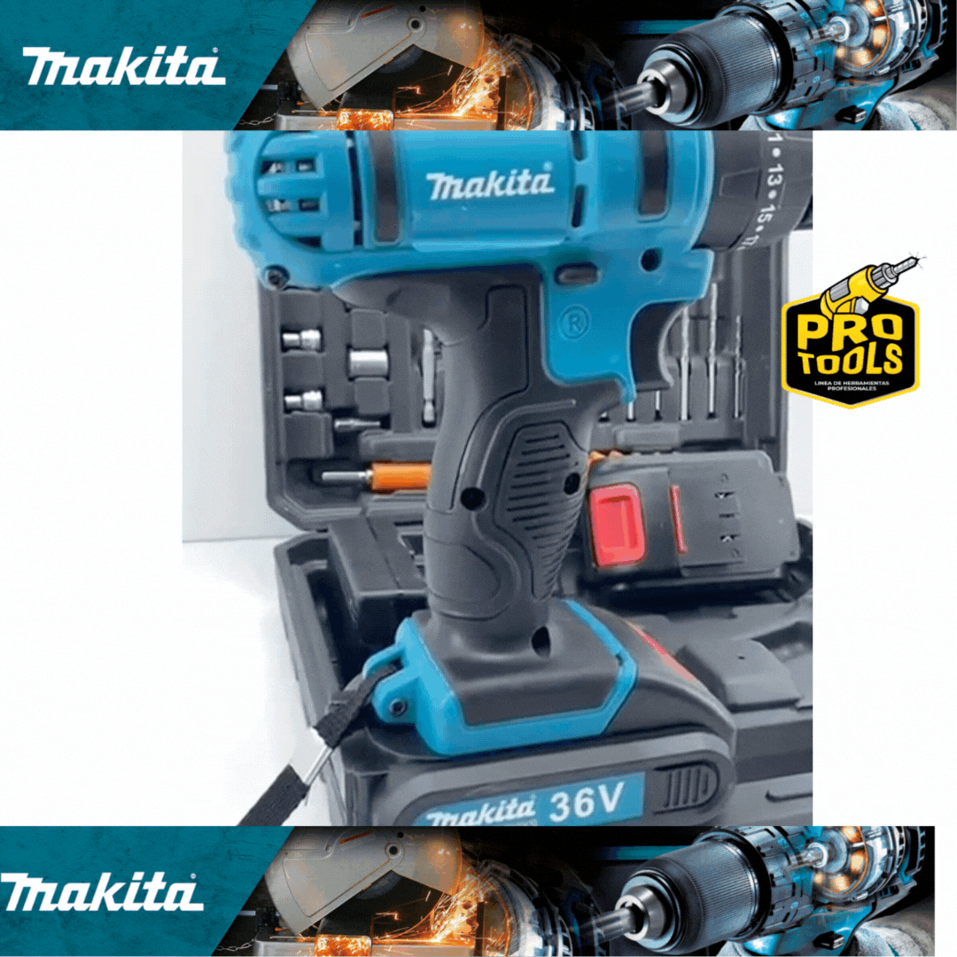 Taladro Makita 36v + Juego de Raches