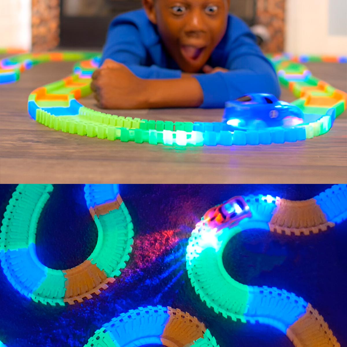 Pista Armable Neón de Carreras 222-H68