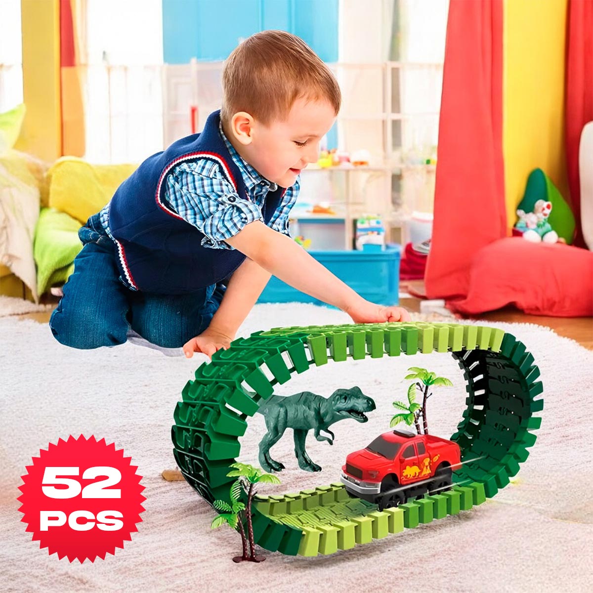 Miniatura 6 de Pista Armable Aventura Jurasica GD-13A