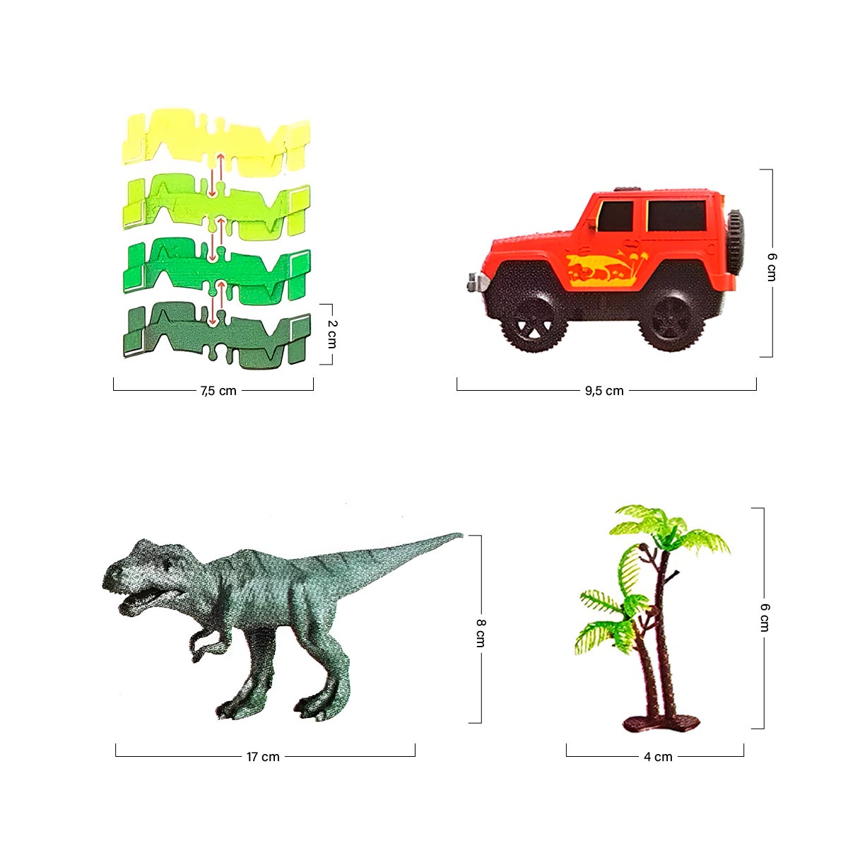 Miniatura 8 de Pista Armable Aventura Jurasica GD-13A