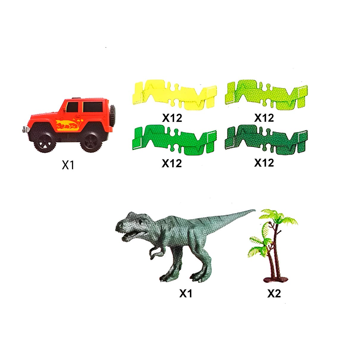 Miniatura 7 de Pista Armable Aventura Jurasica GD-13A