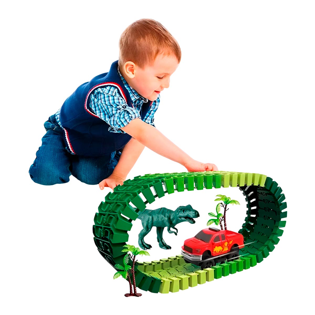 Miniatura 2 de Pista Armable Aventura Jurasica GD-13A