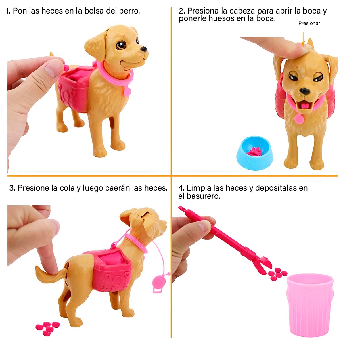 Miniatura 4 de Muñeca Tipo Barbie Perro Mascota HB009