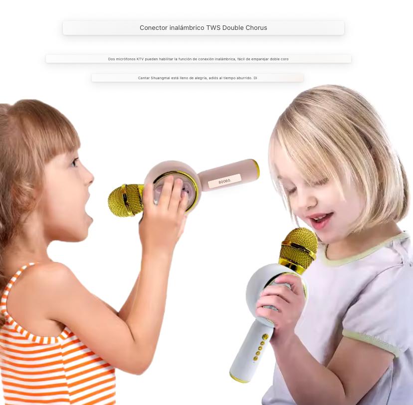 Micrófono Karaoke Para Niños Bluetooth
