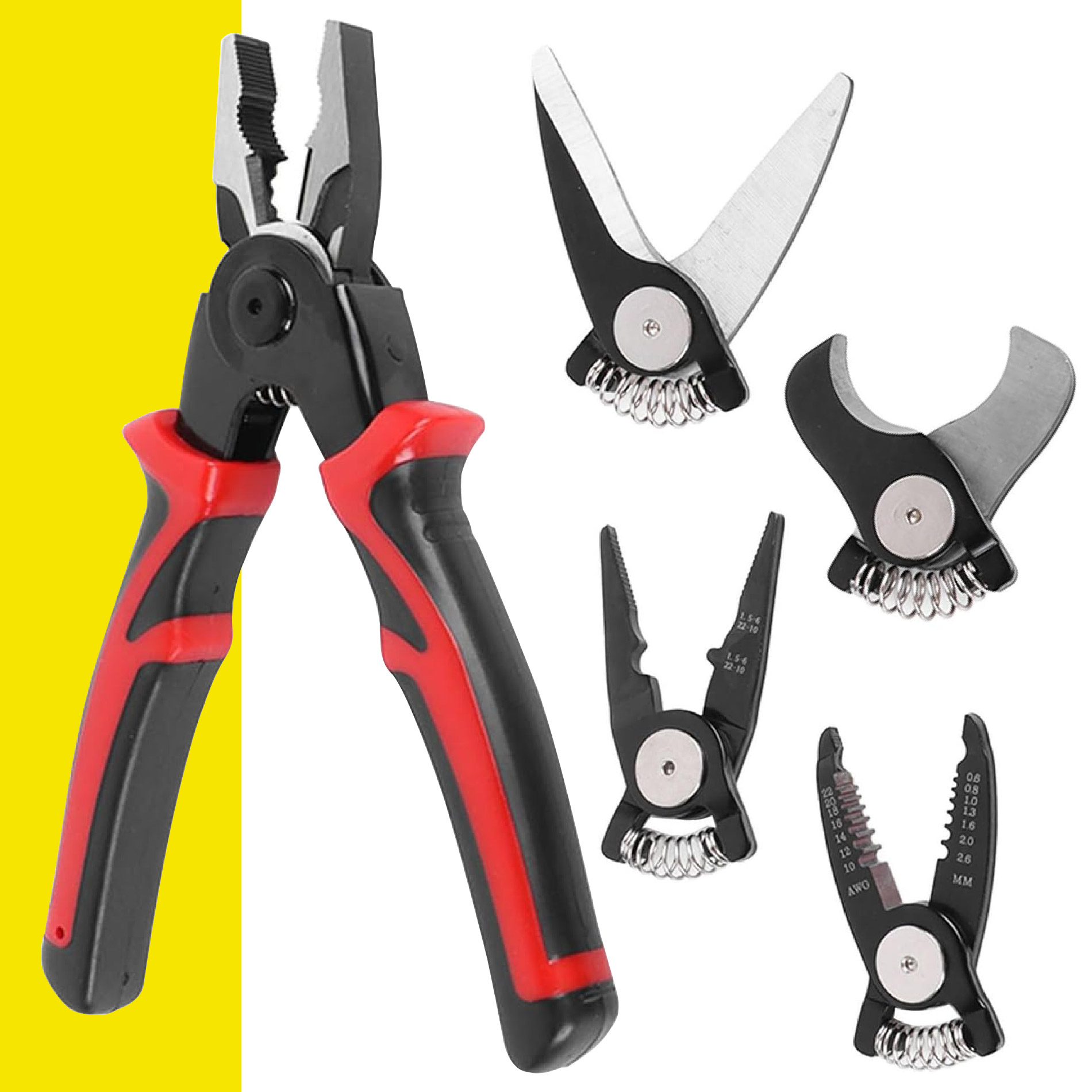 Miniatura 5 de Kit Alicates 5en1 Pinzas Intercambiables