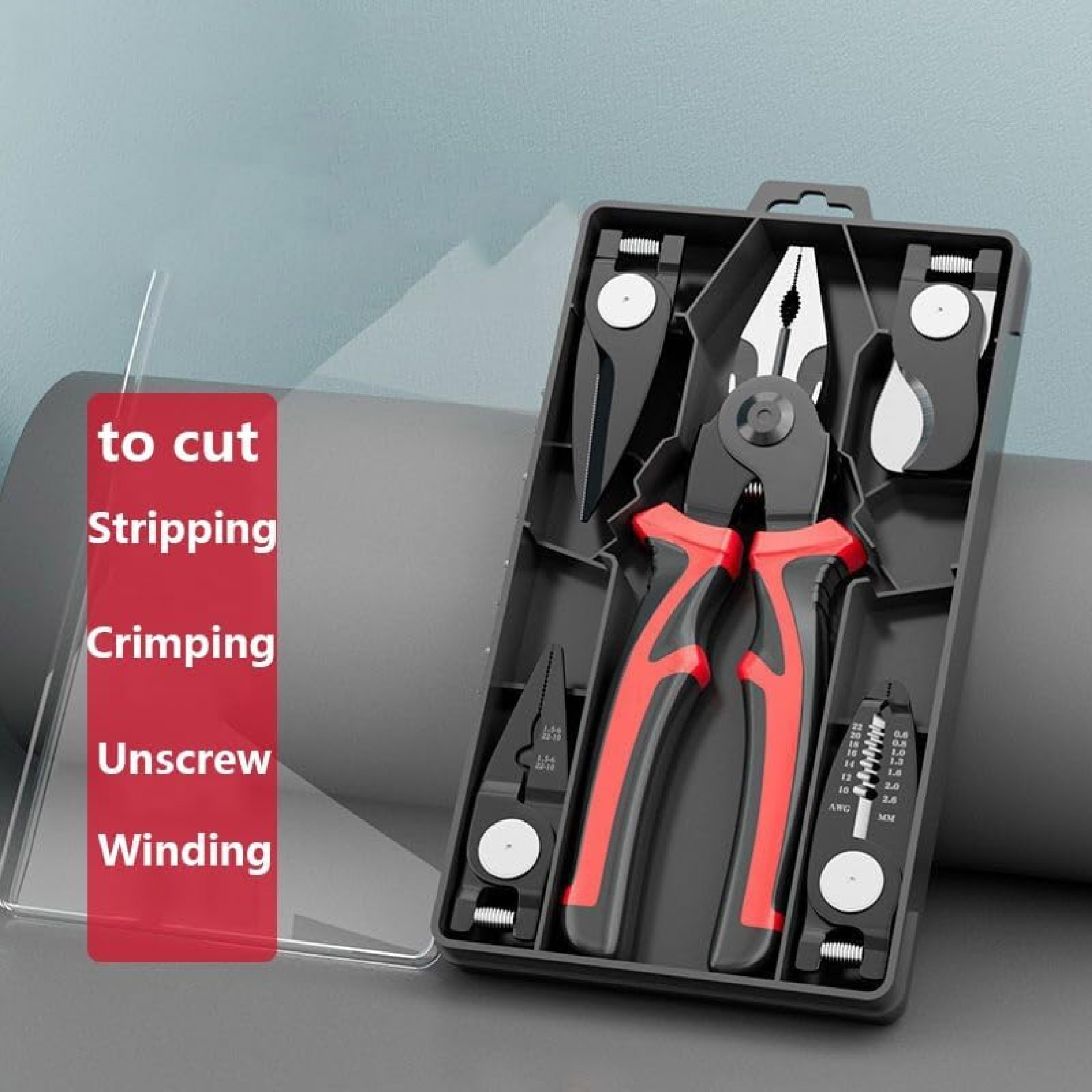 Miniatura 2 de Kit Alicates 5en1 Pinzas Intercambiables