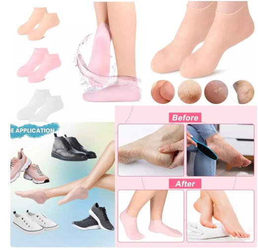 Medias De Silicona Hidratante Spa Pies