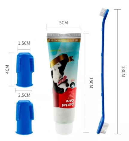 Set Higiene Dental Cepillo Para Perros 2
