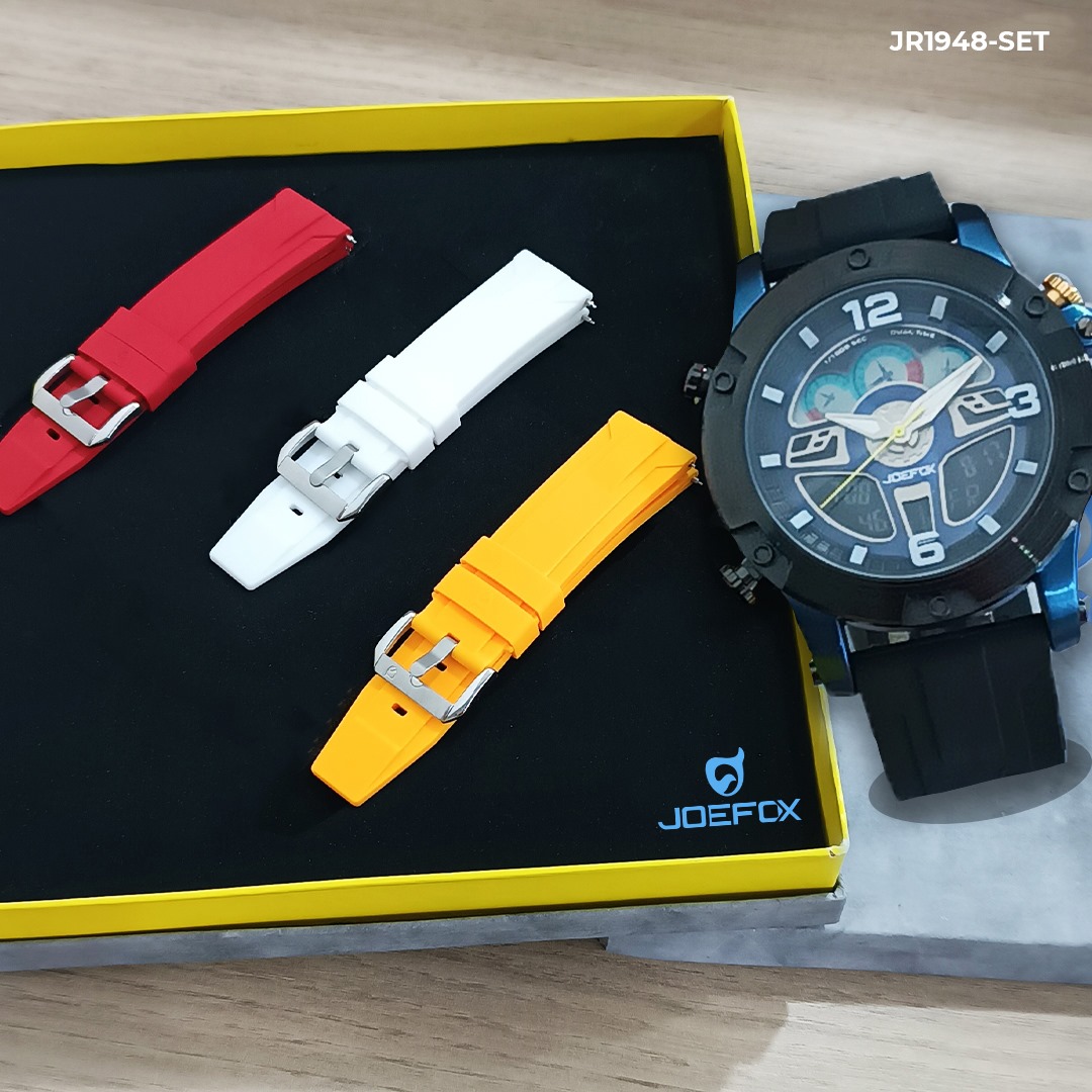 JR1948-SET RELOJ JOEFOX CUATRO EN UNO