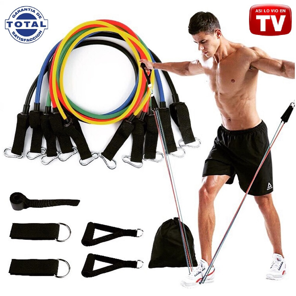 Miniatura 6 de Kit X 5 Bandas De Resistencia Tubulares