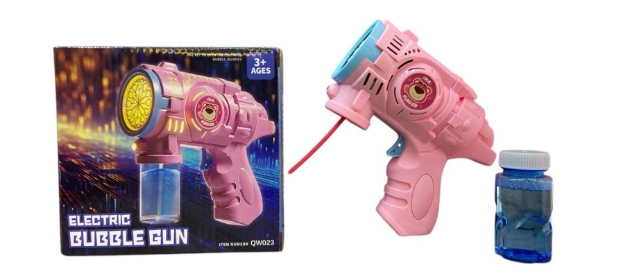 Maquina pistola de burbujas