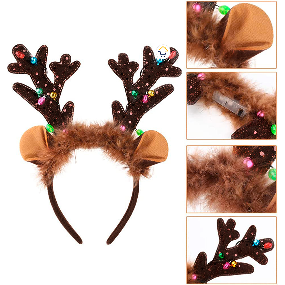 Miniatura 3 de Delantal Navideño x2 + Cuernos Reno X2