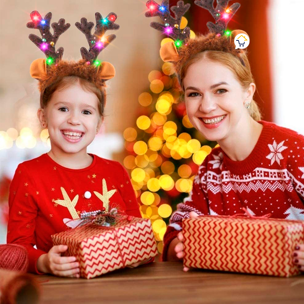 Miniatura 4 de Delantal Navideño x2 + Cuernos Reno X2