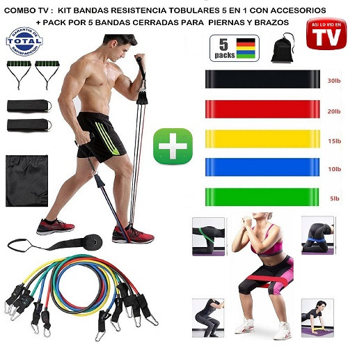 Combo Bandas Tobulares + Bandas Elastica