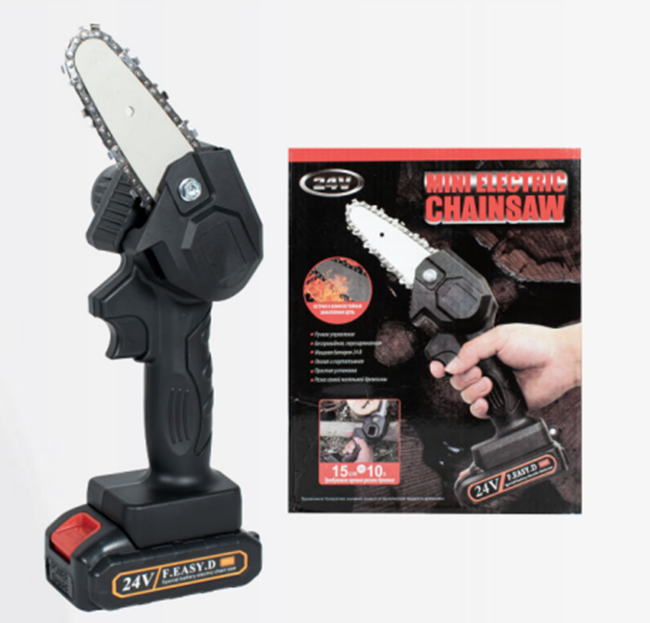 Miniatura 5 de Mini Motosierra Con Batería Recargable