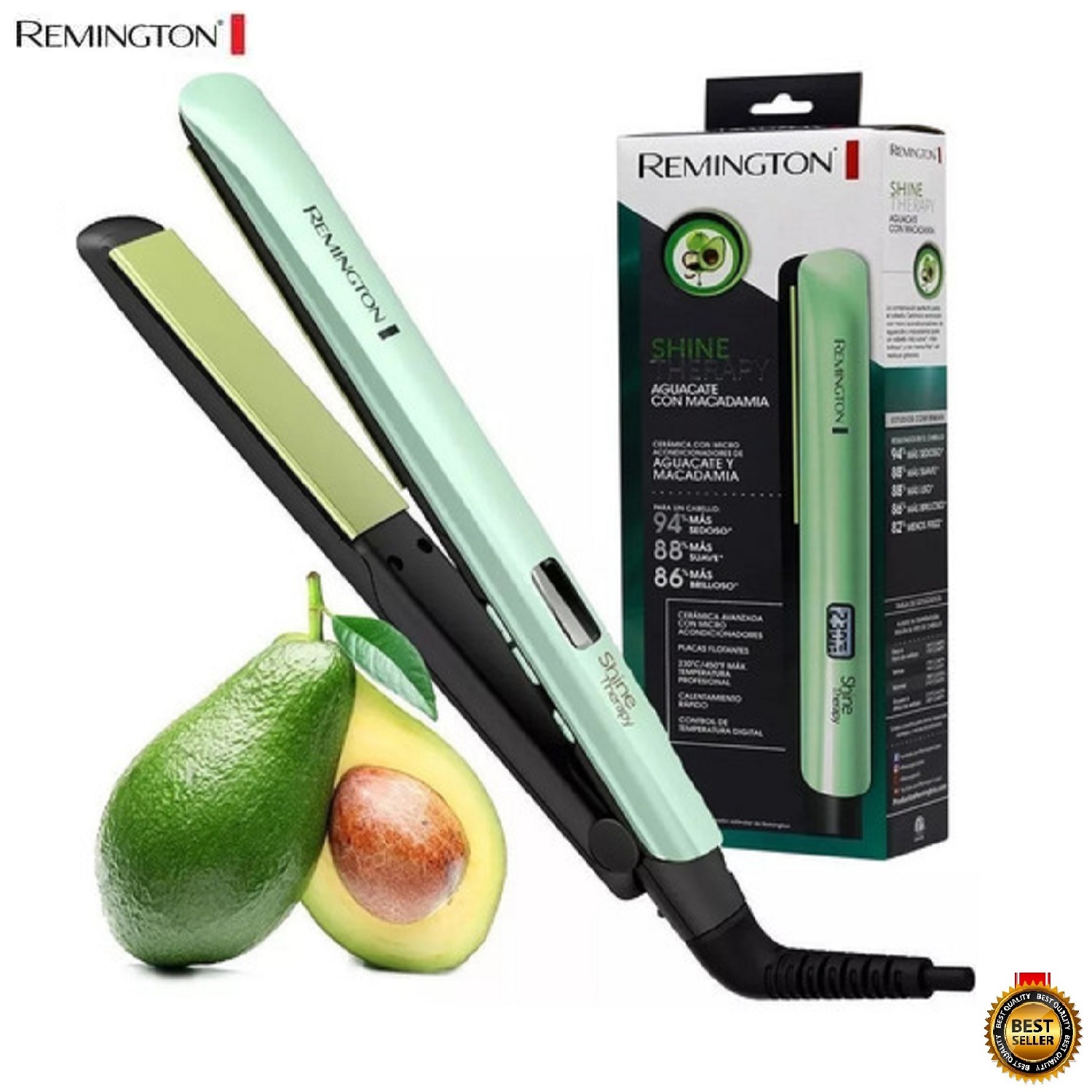 Vista 3 de Plancha Remington Macadamia Argan Replic