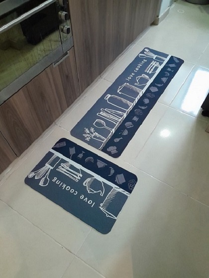 Miniatura 4 de TAPETE DE COCINA ADSORBENTE GRIS