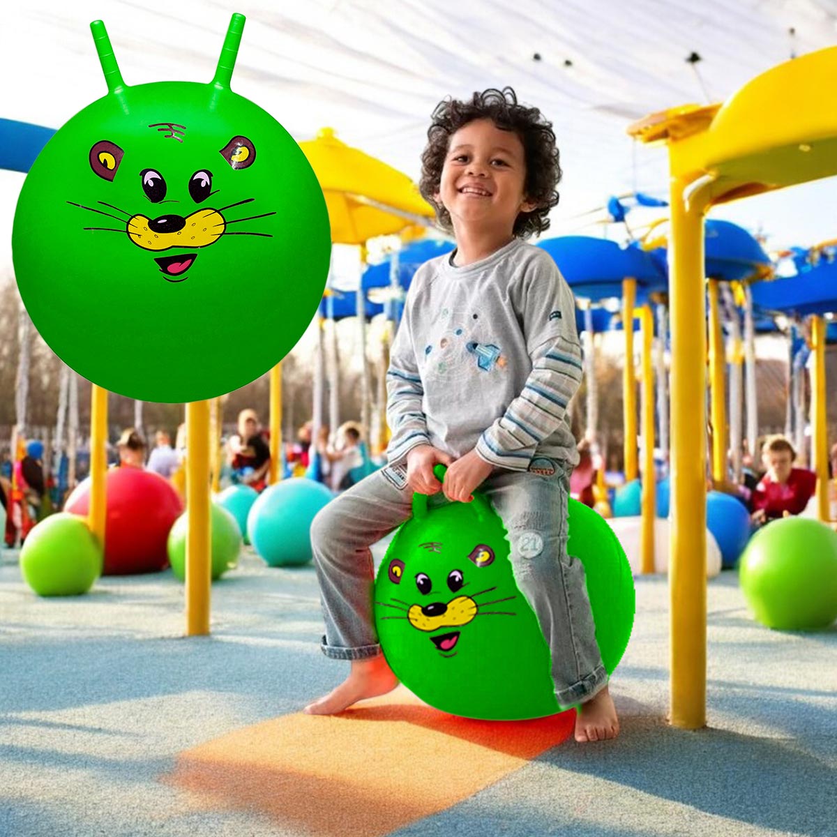 Pelota Canguro Saltarina Inflable P003