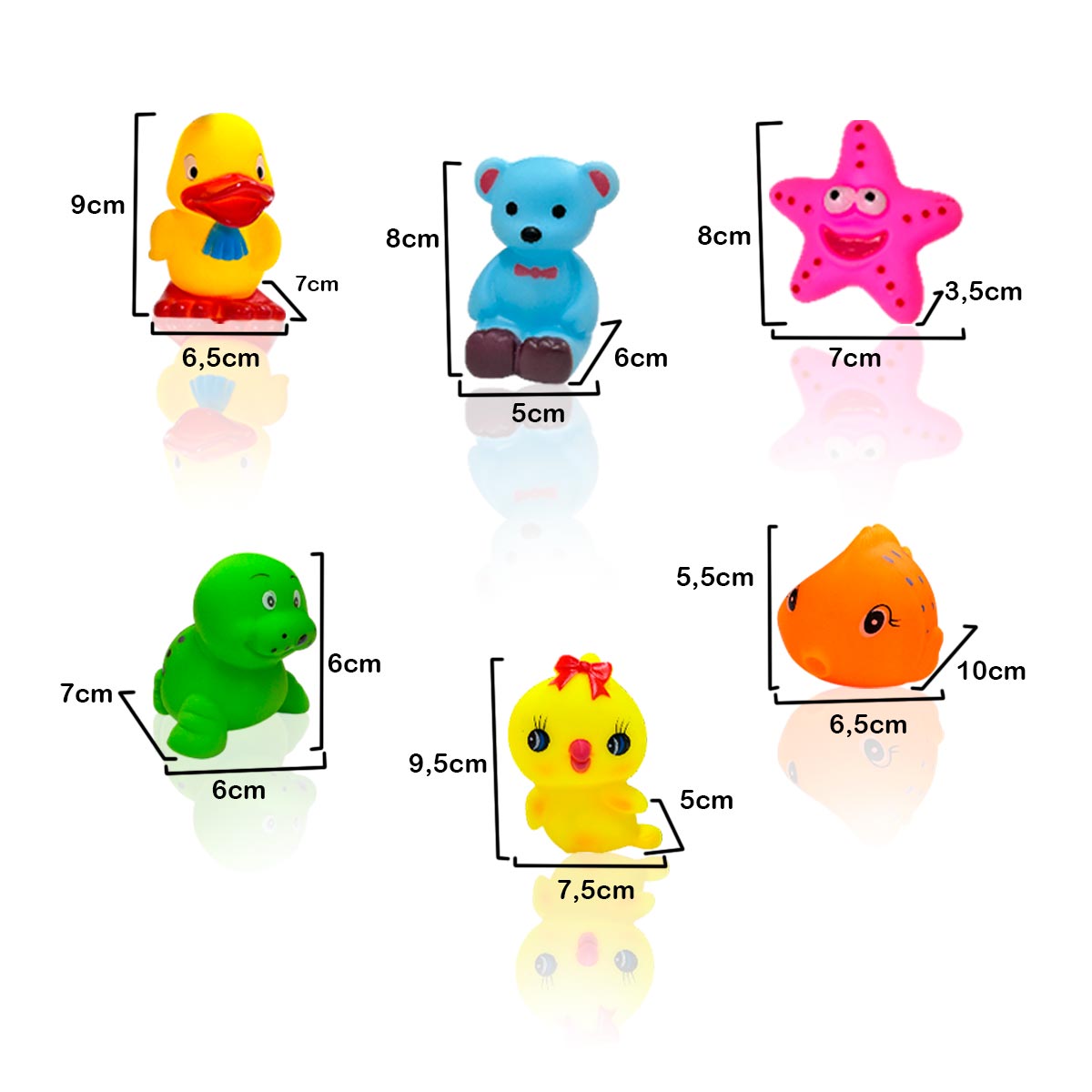 Miniatura 5 de Juguetes Chillones x6 para Bebes 87-9