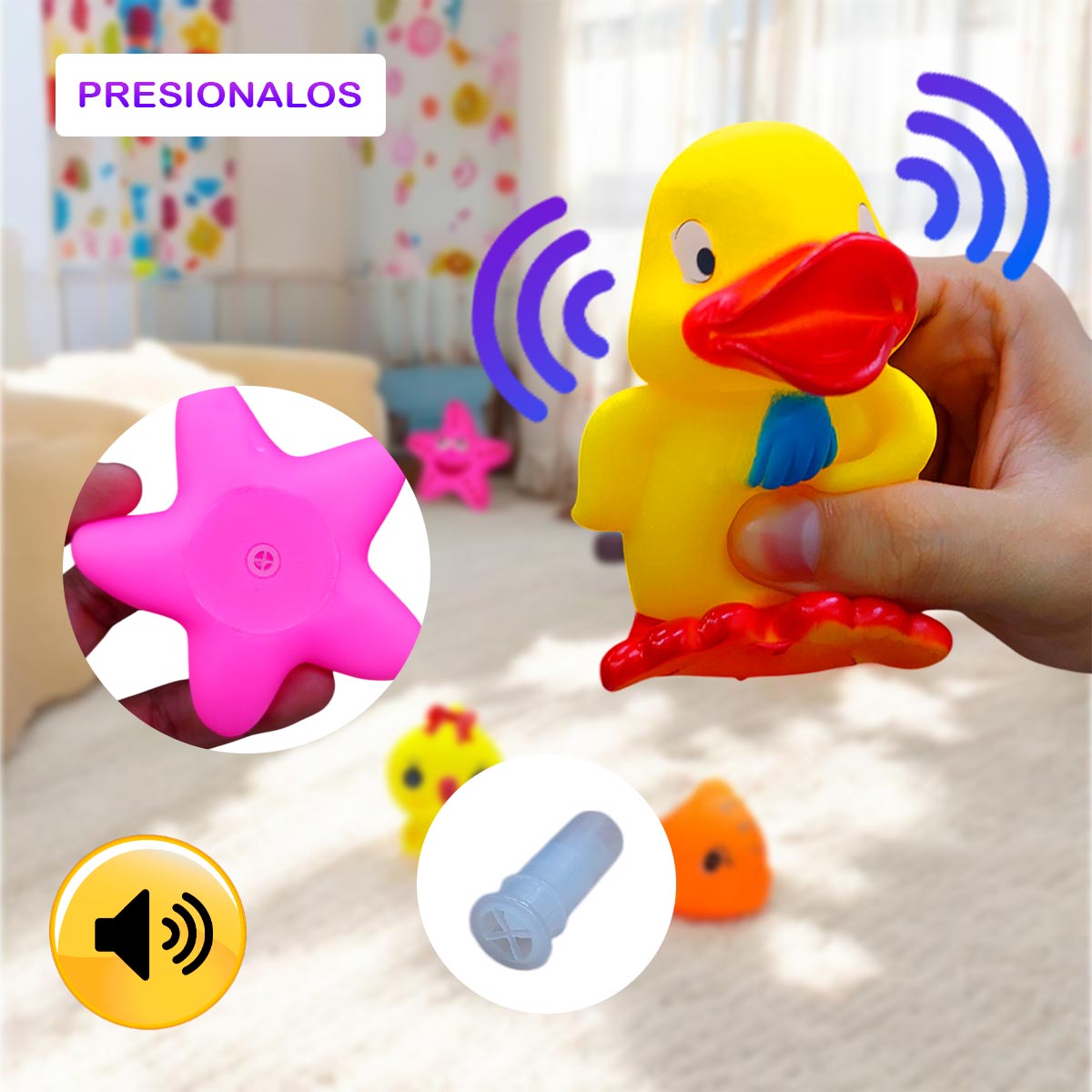 Juguetes Chillones x6 para Bebes 87-9