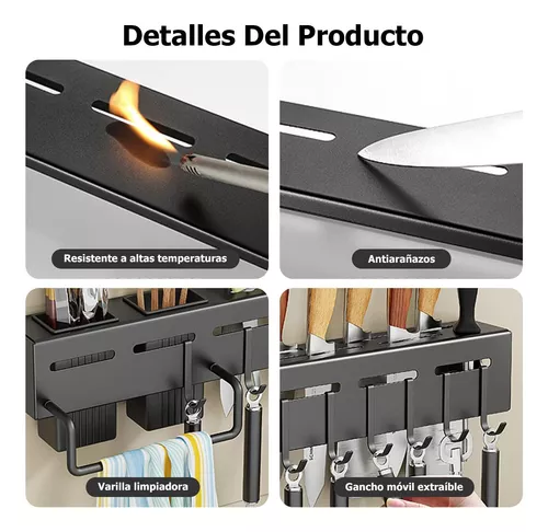 Miniatura 3 de Organizador Utensilios Cocina Pared 60cm