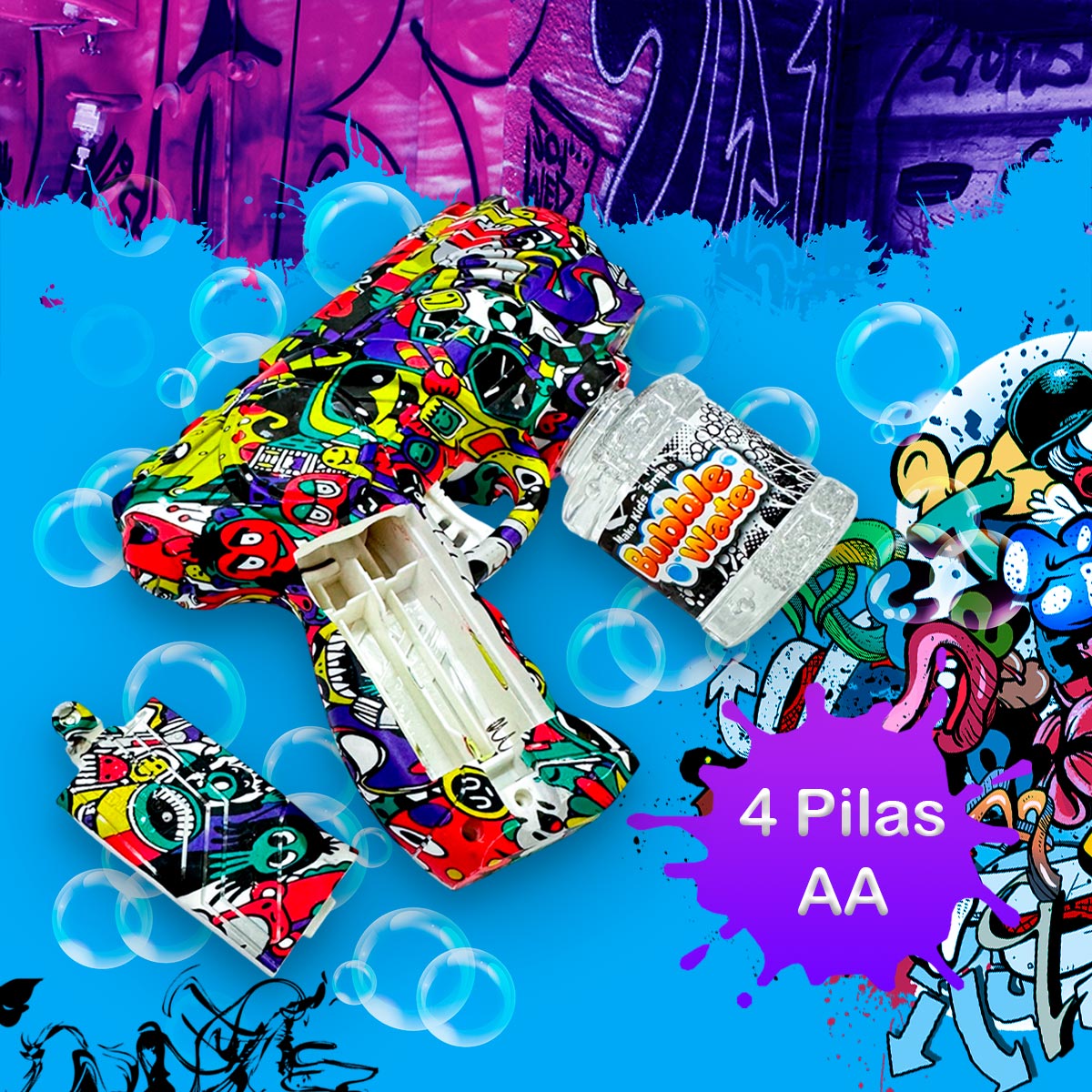 Miniatura 4 de Pistola De Juguete Lanza Burbujas 889930