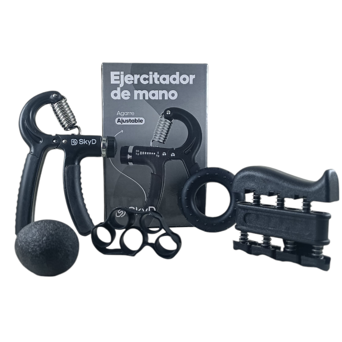 Hand Grip Ejercitador de Mano x5 Negro